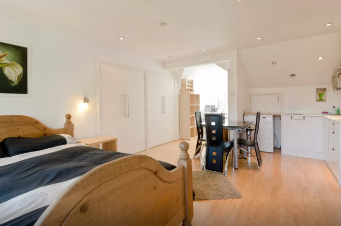Interior of the loft studio